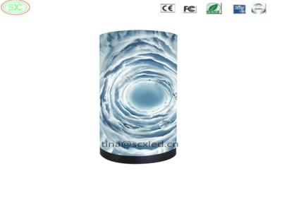 China Full color 360 Degree Cylinder LED Display Outdoor Column curve Screen Advertising Billboard for sale