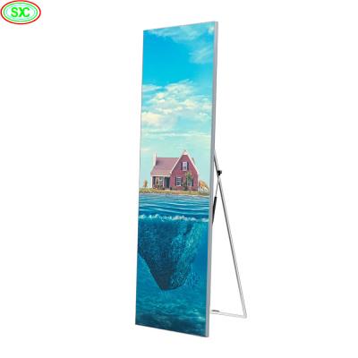 China P3 Full Color Video Display Indoor LED Display Stand Poster LED-scherm Spiegel Draagbaar scherm Te koop