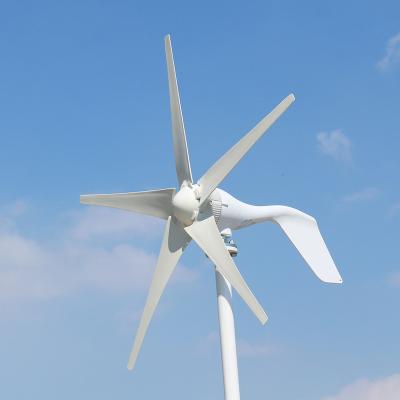 China 600W 12V 24V Nylon Fiber Wind Power Wind Turbine Horizontal Small Size Wind Turbine For Home for sale