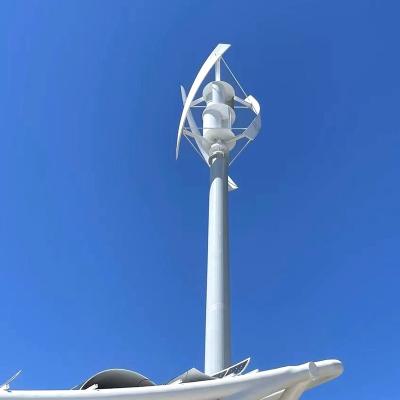 China Nylon fiber vertical shaft windturbine 5kw 96V-220V white for sale