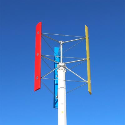 China Nylon Fiber Wind Turbine 2000w 24V 48V Shaft Vertical Wind Generator for sale