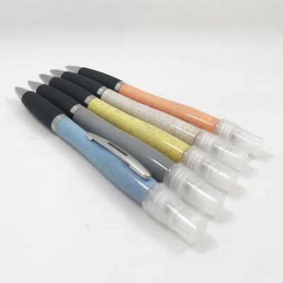 China office & School Pen Wheat Straw Material Spray Pen Fill With Sanitize Or Alcohol Inside for sale