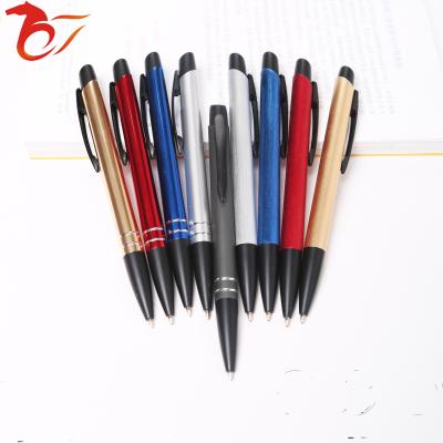 China office & School Pen Fema New Model Advertising Metal Running Pen With Laser Logo Small Metal Pen Order for sale