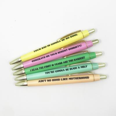 China office & School Pen FEMA New Pregnancy Pen Pen Set 5 Pen Sets With Gold Coins for sale