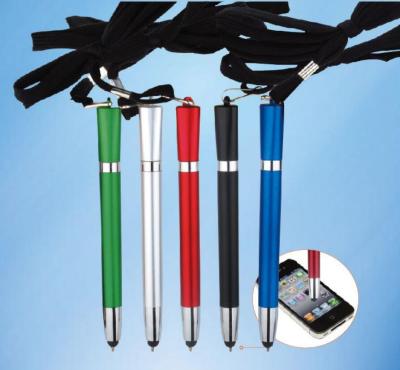 China office & School Pen Lanyard Pen With Touch Screen And Customized Logo for sale