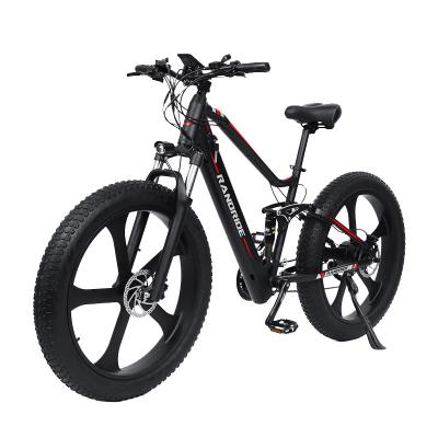 China Factory Wholesale Aluminum Alloy 26 Inch*4.0 Fat Tire Mountain Bike Bicycle Kit Aluminum Alloy Electric Frame 750w14ah Big Tires for sale