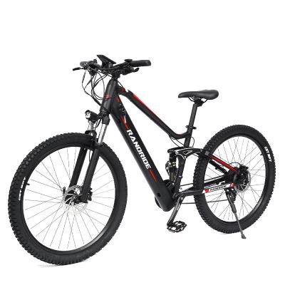 China Aluminum Alloy 48V Mountain City Bike 27.5x 2.4 Inch Battery Electric Mountain Bike 500W750W27 Full Speed ​​Adult Suspension for sale