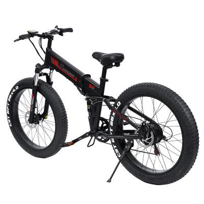 China Fat Tire Aluminum Electric Bicycle26 Alloy 500W750W Ebike48V13.6AH Inches 21 Speed ​​For Adults Mountain Bike for sale