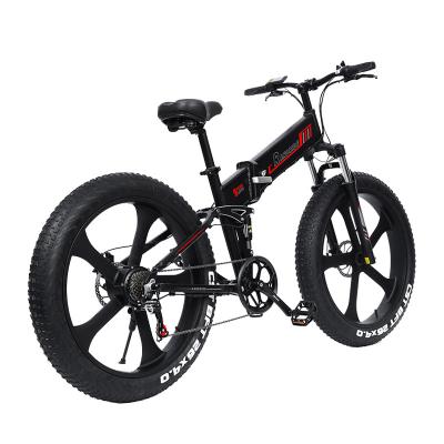 China 48V750W 26 Inch Tire Aluminum Alloy Cheap Electric Snow Bike Wholesale Folding Ground Mountain Bike Electric Bike for sale