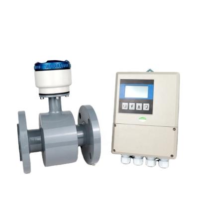 China Cheap Industrial Chemical Wastewater Measuring Liquid Magnetic Liquid Sewage Flow Meter Control Digital Water Electromagnetic Flow Meter for sale