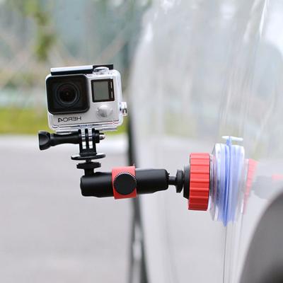 China Simple-to-use and easy to use OEM and ODM worn camera mount body 360 degree rotation suction cup car windshield camera holder bracket for sale