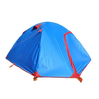 China Diagonal Bracing Type 200*210cm Outdoor Camping Tents 3000mm Waterproof Polyester 3 Man 4 Outdoor Hiking Tents For Seasons for sale