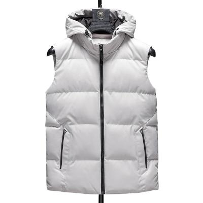 China OEM Factory Anti-wrinkle Winter Warm Cotton Down Vest Jacket Mens Custom for sale