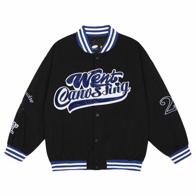 China Retro European American Autumn Vintage Embroidery Men's Baseball Jacket Male QUICK DRY for sale