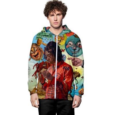 China Wholesale New Arrival Customized Hip Hop Trippie Redd 3D Print Men's Digital Hoodies And Sweatshirts For Leisure for sale