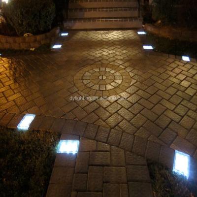 China 12v LED Outdoor Wall Light Solar Brick LANDSCAPE Landscape Paver Lights for sale