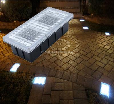 China 12V LANDSCAPE Led Hardscape Path Light Solar Powered Brick Paver Light For Outdoor Solar Led Brick Light For Landscape Lighting for sale