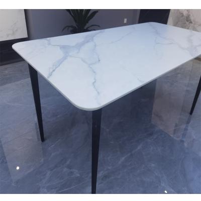 China China factory size customization white Carrara table dining table easy to clean / Dirt-resistant coffee table for sale