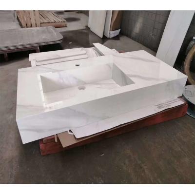 China /Dirt-resistant marble design customized cut easy to clean any size and shape ceramic table top for sale