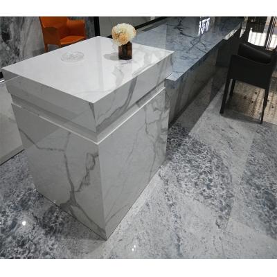 China /Dirt-resistant Easy To Clean Open Style Fashion Kitchen Island Kitchen Customized Marble Stone Table for sale