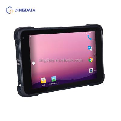 China Dingdata Waterproof 8 Inch Industrial Rugged Tablet With Waterproof IP67 Grade Tablet Android 10 Rugged OS GMS Passed for sale