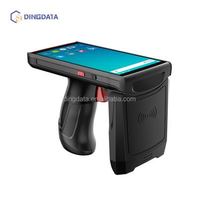 China 6 Inch Logistic Warehouse PDA RFID Collector Unit Mobile RFID Terminal Android UHF Handheld Industrial Handheld Barcode Scanner Reader Data with NFC for sale