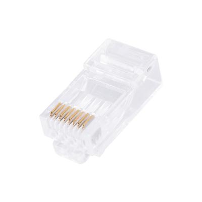 China Networking CAT6A UTP RJ45 8P8C SOCKET 2pcs type.3U gold plating for sale