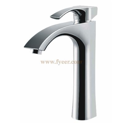 China Metered Faucets Fyeer High Body Single Handle Bathroom Basin Bibcock Faucet for sale