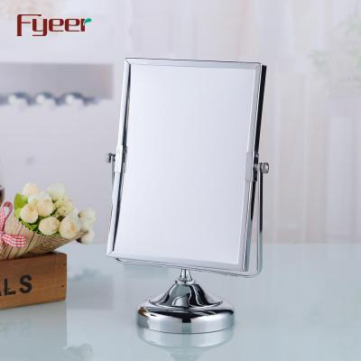 China Double Sided / Illuminated / Free Standing Enlargement / Turnover Fyeer Rectangle Makeup Table Mirror for sale