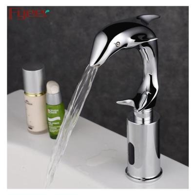 China Sense Faucets Fyeer Hot Selling Cold Brass Dolphin Shape Animal Shape Sensor Faucet Only for sale