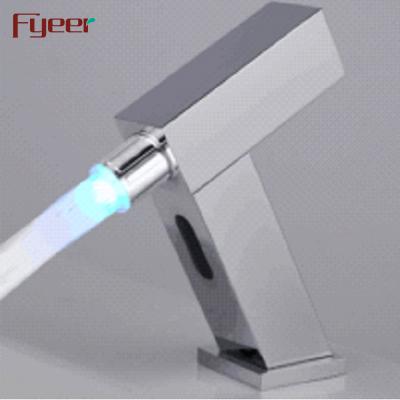 China High Quality Colorful Automatic Led Electric Faucets Fyeer Sensor Faucet Bathroom for sale