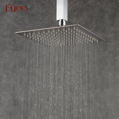 China No Turnout Fyeer Bathroom Shower Square Railnfall Stainless Steel Accessory Ultra Thin Shower Head for sale