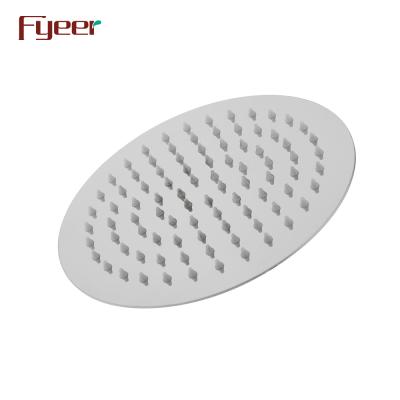 China No Turnout Fyeer Hot Sale Modern 8 Inch New 3 Year Warranty Ultra Thin Round Silver Bathroom 304 Stainless Steel Rainfall Shower Head for sale