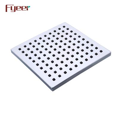 China Without Diverter Square Fyeer ABS Plastic 200mm Overhead Rainfall Shower Head for sale