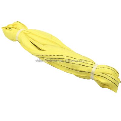 China Wholesale Safety 3000kgs Yellow 7:1 Round Sling 60mm*1m From Factory With EN 1492-2+A1: 2008 Series for sale