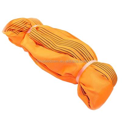 China Hot Selling 112mm*3m High Quality Safety 10000kgs Orange 7:1 Round Sling With EN 1492-2+A1: 2008 Series for sale