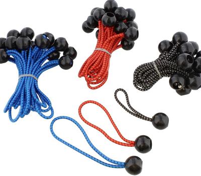 China Luggage 60 Pack Good Quality Bungee Binding Elastic Ball Ties Colors Ball Bungee Cords for sale