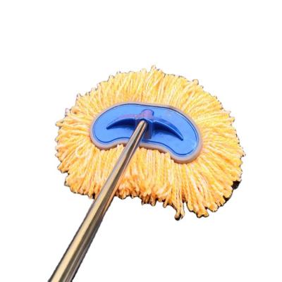 China Heavy Duty Dirt Long Handle Cleaning Mop Kit Microfiber Brush Cover Car Cleaning Car Wash Beige Brooms for sale