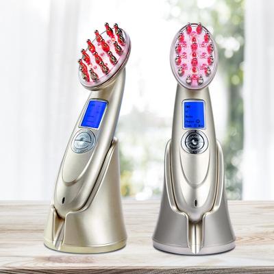 China Multifunctional Hair Loss Prevention Laser Scalp Massage Machine RF EMS Hair Brush Treatment Hair Regrowth Comb Hair Massage for sale