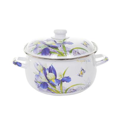 China Sustainable Competitive Price 5 PCS Cookware Enamel Ware Antirust Casserole Hot Pot Set for sale