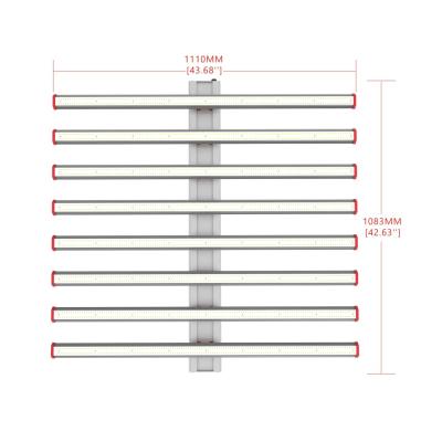 China Seed Starting Smarter Design DIY Easy Installation US Best Wholesale Stock Dimming IP54 2.7umol/J Waterproof High Efficiency 800W LED Grow Light for sale