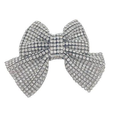 China Pointback 3cm Mesh Drill Shoes Flower Bow Accessories DIY Manufacturers Wholesale for sale