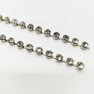 China Factory direct sales genuine yuan rhinestone claw chain SS22# wrapped claw chain clothing accessories materials jewelry accessories for sale