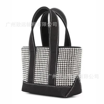 China 2021 adult aw king rhinestone bag new full diamond armpit diamond handmade bling set dinner bassmall place bag for sale