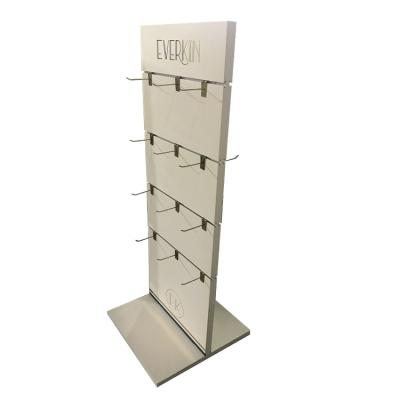 China Advertising Detachable Wooden Rack Display Rack Stand With Metal Peg Hooks Hanging Item Package for sale