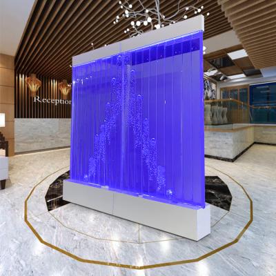 China New Products Europe New Products Dancing Bubble Water Decorative Acrylic Curtain Wall for sale