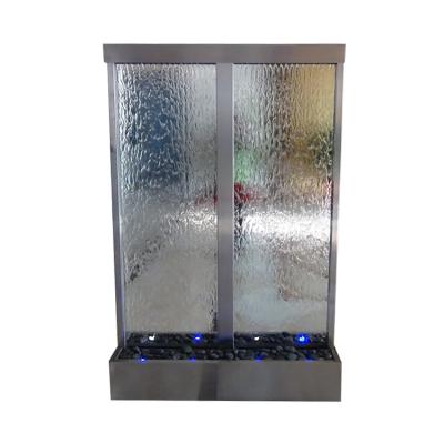 China Easy Install Floor Standing Water Bubble Walls, Restaurant Modern Decorative Room Cracked Metal Screen Divider for sale