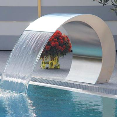 China Swimming Pool Waterfall Waterfall Hook Spout Waterfall with Led Light for sale