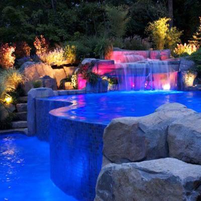 China Minimalist Stainless Steel Wall Fountain Pool Water Outdoor Gardening Waterfalls for sale