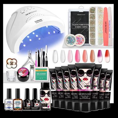 China Fashion Fashion Full Set Professional Poly Nail Gel Full Kit For Beginners With Everything for sale